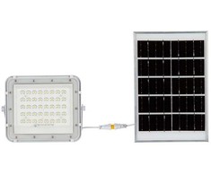 V-tac 10W LED prožektorius su saulės baterija, baltas, 6400K