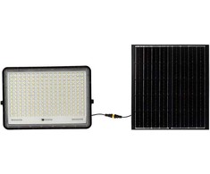 V-tac 30W LED prožektorius su saulės baterija, juodas, 4000K