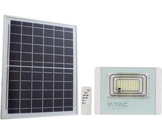 V-tac 40W LED prožektorius su saulės baterija, baltas, 4000K