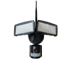 18W LED juodas prožektorius su judesio davikliu V-TAC (SMD LED), WIFI, kamera, 6000K
