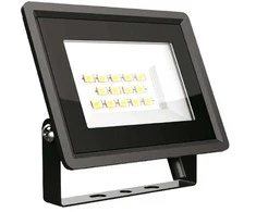10W LED prožektorius, juodu korpusu, 4000K