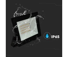 V-tac 20W LED prožektorius, juodas, 4000K