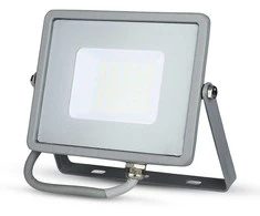 30W LED prožektorius V-TAC, 6400K (šaltai balta), pilku korpusu, SAMSUNG LED chip