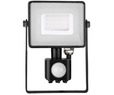 30W LED prožektorius, 4000K, su judesio davikliu, juodu korpusu, SAMSUNG LED chip