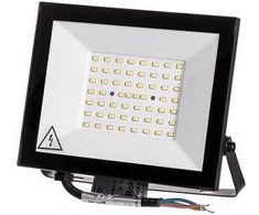 50W LED prožektorius, juodas, 3000K