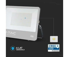 V-tac 300W LED prožektorius, juodas, 4000K, CREE LED chip