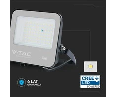 V-tac 50W LED prožektorius, juodu korpusu, 3000K, CREE LED chip