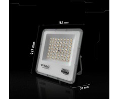 Auriq 50W LED prožektorius, juodas, 3000/4000/6500K, CREE LED chip