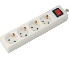 Ilgintuvas 4-vietis V-TAC, su jungikliu, 3G1.5MM2 X 5M