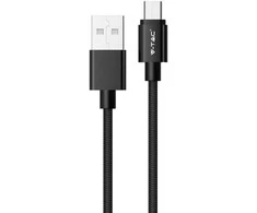 V-tac 1m mikro USB laidas, juodas, laido tipas : pintas.