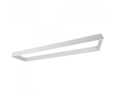 Ramka natynkowa do paneli LED składana 1200x300 balta BACKLIT PVC 6,5cm balta