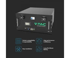 Montuojamas ličio akumuliatorius V-TAC VESTWOODS, 9.6kW | 48V | 200Ah