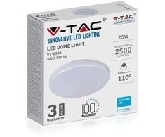 Bikuva.lt 25W paviršinis šviestuvas V-TAC, 4000K, IP44, baltas, apvalus
