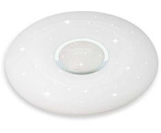 Lubinis šviestuvas V-tac 60W paviršinis šviestuvas, 3in1, dimeriuojamas pulteliu, baltas, su žvaigždėtu dangteliu