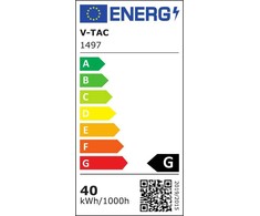 Lubinis šviestuvas V-tac 40W LED paviršinis šviestuvas, su šviesos valdymo pulteliu, dimeriuojamas.