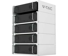 V-TAC stovo stovas energijos kaupimui V-TAC 5,12 kWh VT48100E-P2 Maks. 5 moduliai 10 metų garantija