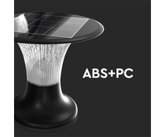 V-tac 15W LED pastatomas lauko šviestuvas su saulės baterija ir judesio davikliu, juodas, 4000/6000K, IP65