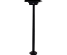 V-tac 2W LED įsmeigiamas/pastatomas lauko šviestuvas su saulės baterija, juodas, 3000-6400K, IP65