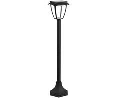 V-tac 2W LED pastatomas lauko šviestuvas, juodas, 3000/6000K, su saulės baterija, IP44