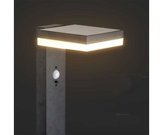 V-tac 5,5W LED įkraunamas lauko šviestuvas su saulės baterija ir judesio davikliu, juodas, 3000K, IP54