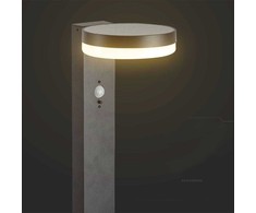 V-tac 5,5W LED įkraunamas lauko šviestuvas su saulės baterija ir judesio davikliu, juodas, 3000K, IP54