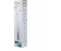 V-tac 10W LED lauko šviestuvas, baltas, IP65, aukštis 80cm, 6400K