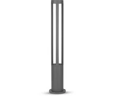 10W LED lauko šviestuvas V-TAC, pilkas, aukštis 80cm, 3000K (šiltai balta), pastatomas IP65