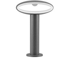 9W LED pastatomas šviestuvas V-TAC, 3000K, IP54, tamsiai pilkas, aukštis 30cm