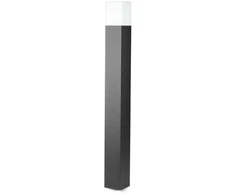 Bikuvalt Lauko šviestuvas V-TAC, aliuminis, juodas, IP54, GU10, 80x80x800mm