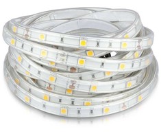 6W/m LED juosta, 30LED/m, 6500K, IP65, 5 metrų ritė