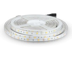 6W/m LED juosta, 30LED/m, 6500K, IP65, 5 metrų ritė
