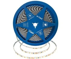 8W/m LED juosta, 120LED/m, 24V, 4000K, IP20, CREE LED chip, 10 metrų ritė