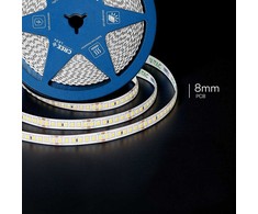 V-tac 12W/m LED juosta, 168LED/m, 24V, 6500K, IP20, CREE LED chip, 10 metrų ritė