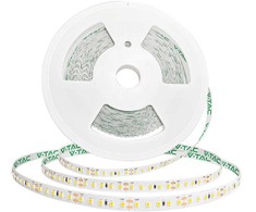 8W/m LED juosta, 3000K, 120 LED/m, 24V, IP20, 20m ritė