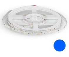 V-tac 4,2W/m LED juosta, 60LED/m, 12V, mėlyna sp., IP20, 5 metrų ritė