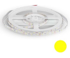 V-tac 3,6W/m LED juosta, 60LED/m, 12V, geltona šviesos sp., IP20, 5 metrų ritė