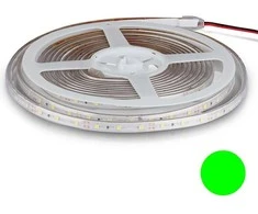 V-tac 3,2W/m LED juosta, 60LED/m, žalia šviesos sp., IP65, 5 metrų ritė