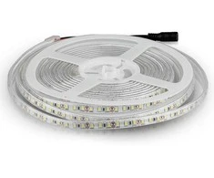 V-tac 8W/m LED juosta, 120LED/m, 12V, 3000K, IP65, 5 metrų ritė