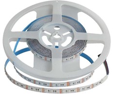 V-tac 12W/m LED juosta, 120LED/m, 24V, RGB, 5 metrų ritė