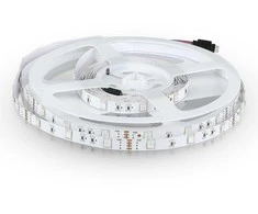 V-tac 6W/m LED juosta, 12V, 30LED/m, RGB, 5 metrų ritė