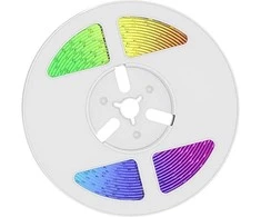 Bikuva.lt 1,2W/m LED juosta, RGB, IP67, 5m, su saulės baterija, nuotolinio valdymo pulteliu ir montavimo priedais