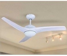 Lubinis šviestuvas V-tac 35W lubų ventiliaturius su 15W LED šviestuvu, baltas, su nuotolinio valdymo galimybe