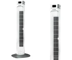 55W ventiliatorius V-TAC su temperatūros ekranu ir nuotolinio valdymo galimybe, baltas, 955mm.