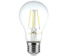 V-tac 6W LED filamentinė lemputė, E27, A60, 3000K