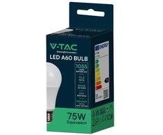 V-tac 10,5W LED lemputė, A60, E27, 3000K