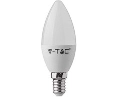3,5W LED lemputė V-TAC, E14, 6400K + RGB, pritemdoma, radijo bangomis valdymo galimybė.