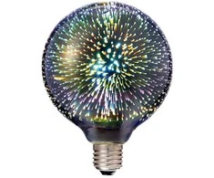 V-tac 4W LED 3D lemputė, G125, E27, 3000K