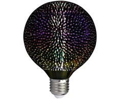 V-tac 4W LED 3D lemputė, G125, E27, 3000K