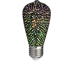 V-tac 3W LED 3D lemputė, ST64, E27, 3000K