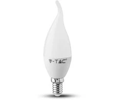Żarówka LED V-TAC 4W E14 świeczka płomyk VT-1818TP 6400K 350lm
